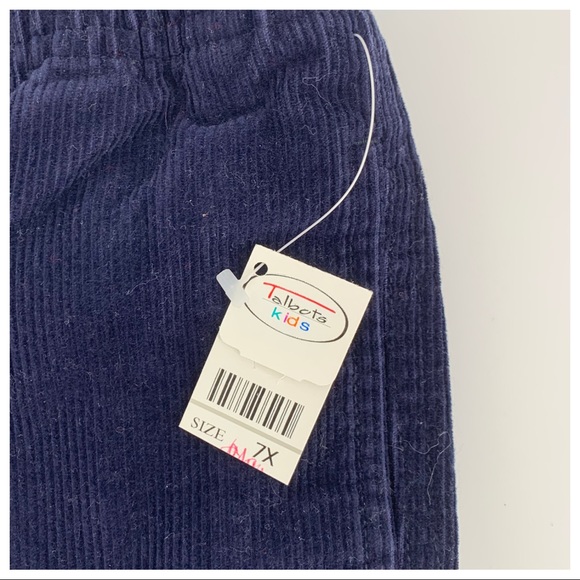 NWT Talbots Kids Navy Corduroy Pants Size 7X - Picture 5 of 5
